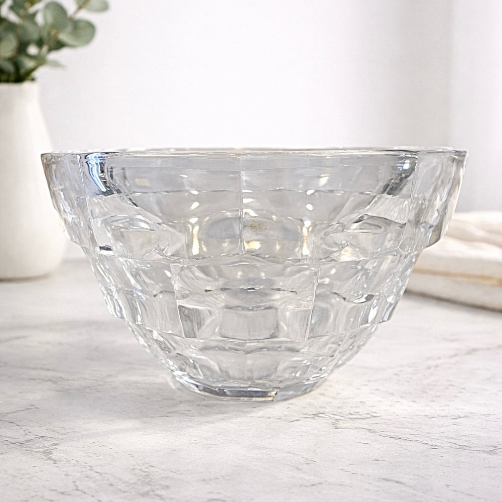 Kosta Boda Opus Crystal Bowl • Rolf Sinnemark • Swedish Art Glass